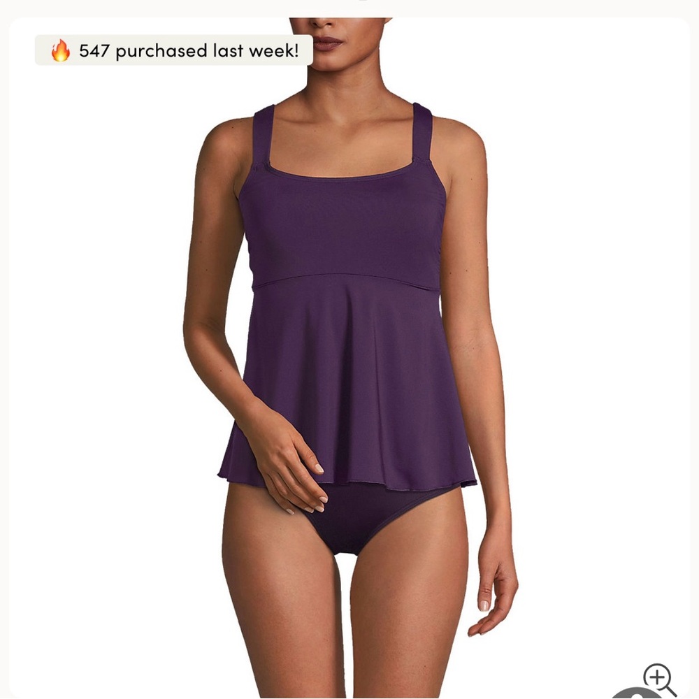 Land’s End Set Scoop Neck Flutter Tankini Top XS
Tummy Control Swim Skirt Size 4